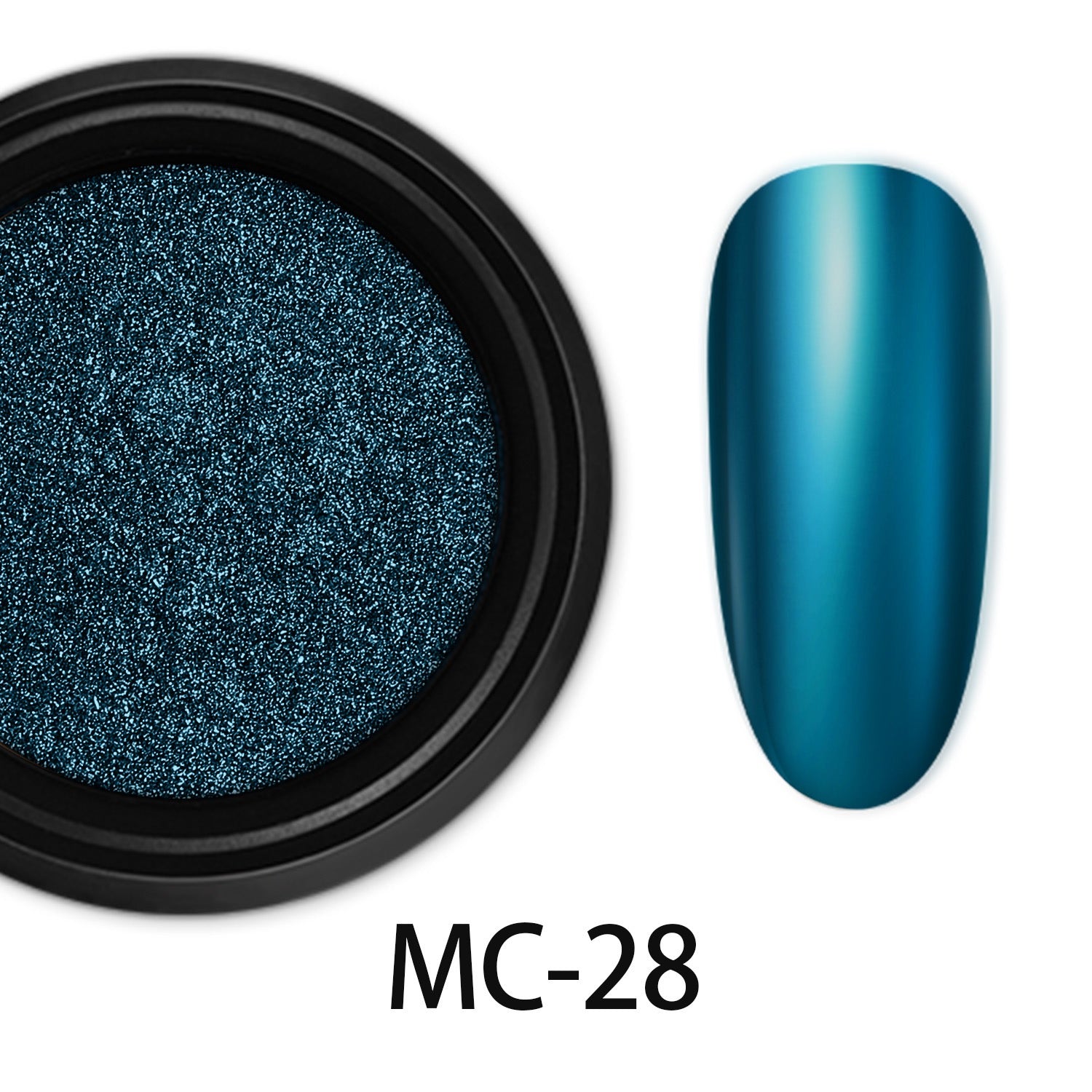 ShesColor Nail Powder Magic Kit Mirror Effect Silver Metallic Holographic Dip Nail Powder for Resin Craft & Nail Art Fimo