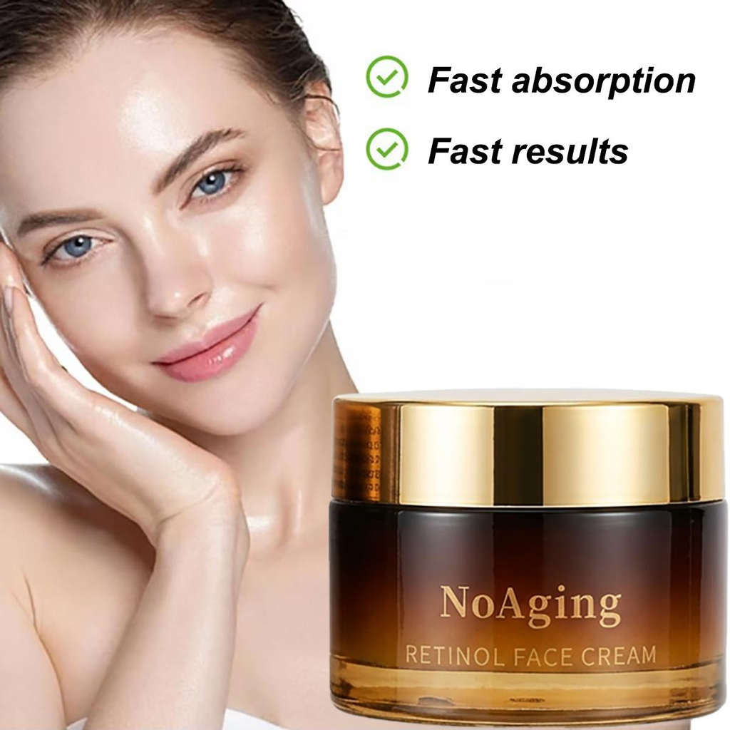 NoAging Retinol Face Cream – Night Moisturizer for Fine Lines, Firm-Looking Skin & Radiance, 50g