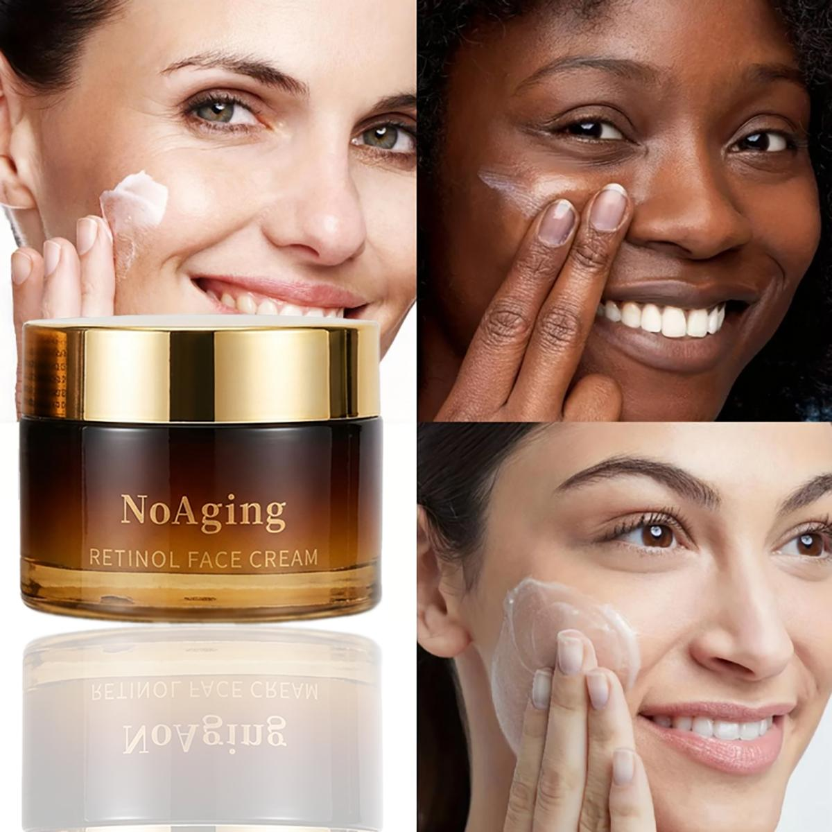 NoAging Retinol Face Cream – Night Moisturizer for Fine Lines, Firm-Looking Skin & Radiance, 50g