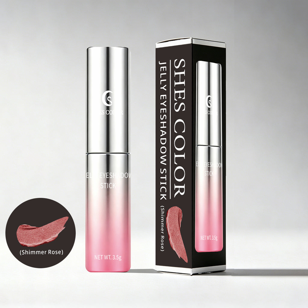SHES COLOR Jelly Eyeshadow Stick – High-Shine Shimmer Cream Eyeshadow, 3.5g