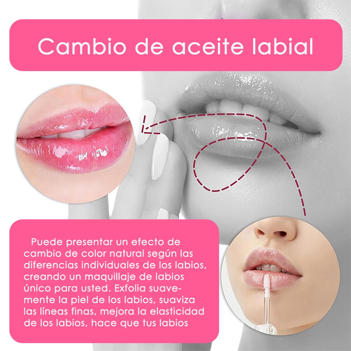SHES COLOR Thermochromic Color-Changing Lip Oil – Hydrating Glossy Pink Lip Tint, 8.5ml