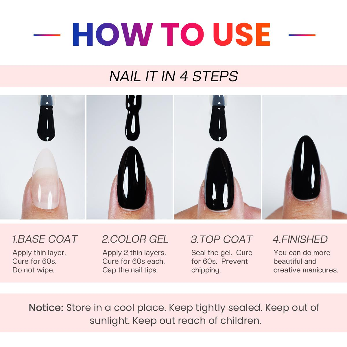 ShesColor 10 PCS Gel Nail Polish Set-10 Colors Gel Polish Kit Base Coat Glossy Matte and Glitter Top Coat Nail Polish Set Green Blue Red Pink Collection Gifts for Women