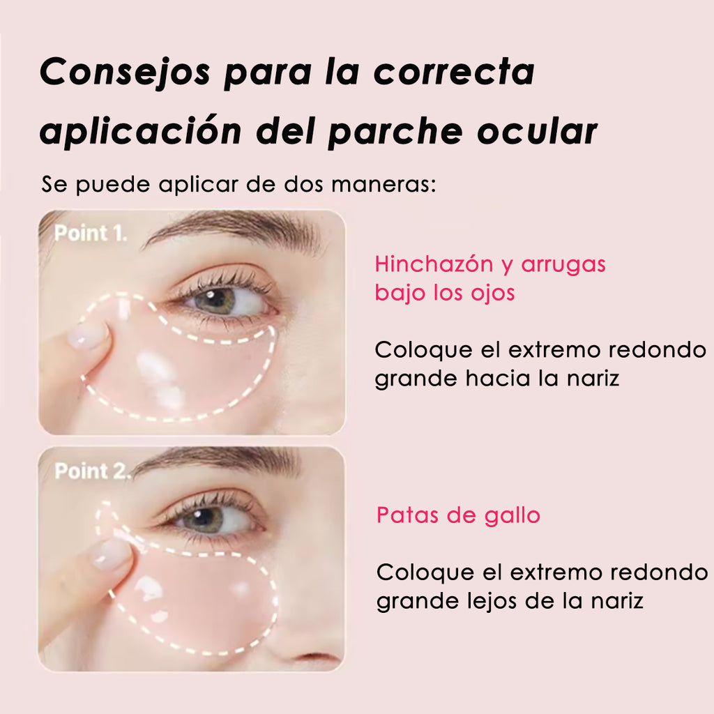 SHES COLOR Rose Firming Hydra-Gel Eye Patches – Cooling Hydrating Under Eye Mask, 60 Pieces (30 Pairs)