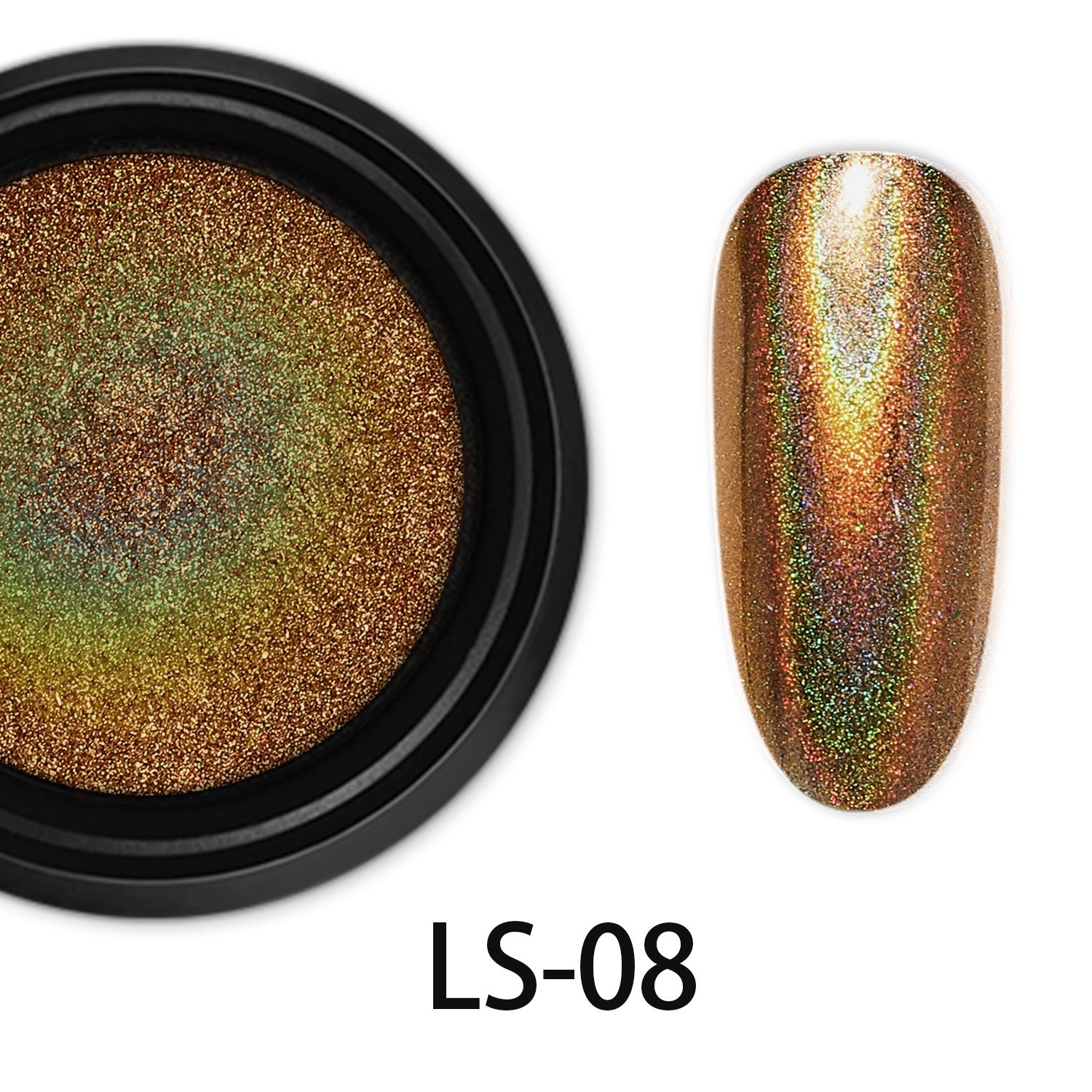 ShesColor Nail Powder Magic Kit Mirror Effect Silver Metallic Holographic Dip Nail Powder for Resin Craft & Nail Art Fimo