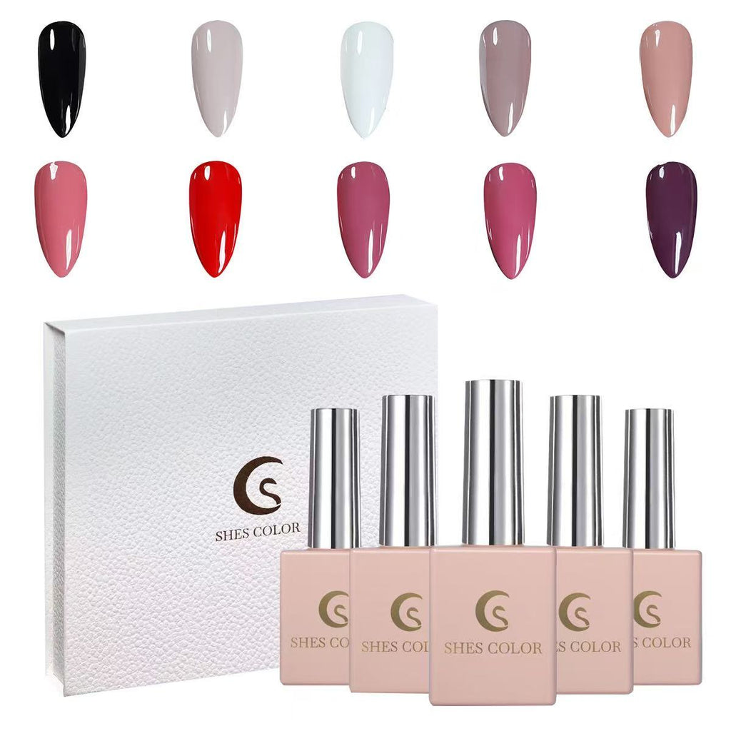 ShesColor 10 PCS Gel Nail Polish Set-10 Colors Gel Polish Kit