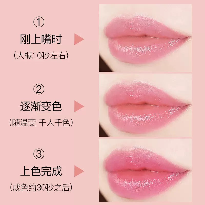 SHES COLOR Thermochromic Color-Changing Lip Oil – Hydrating Glossy Pink Lip Tint, 8.5ml