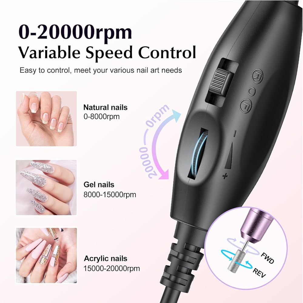 ShesColor Electric Nail Drill File Professional