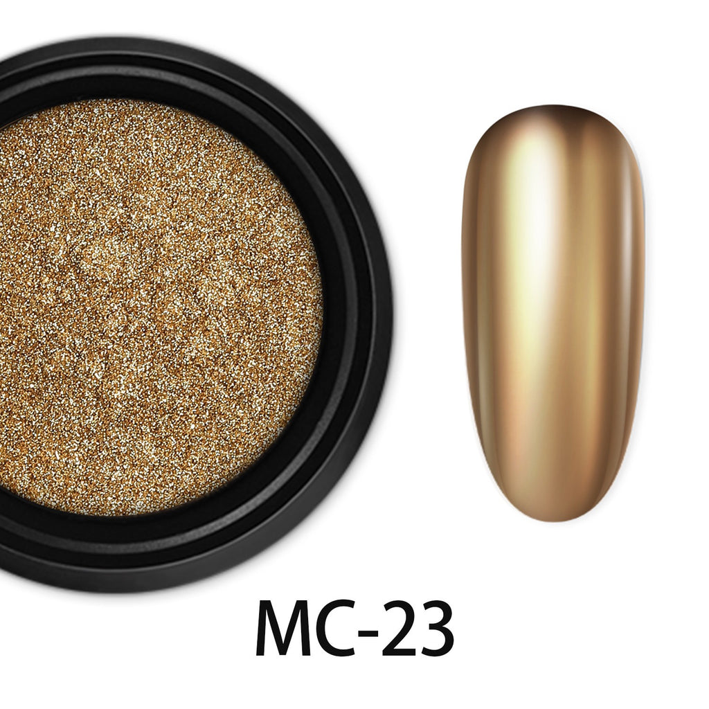 ShesColor Nail Powder Magic Kit Mirror Effect Silver Metallic Holographic Dip Nail Powder for Resin Craft & Nail Art Fimo