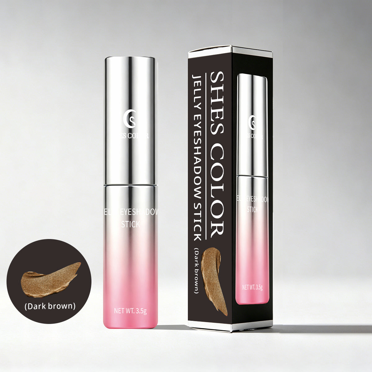 SHES COLOR Jelly Eyeshadow Stick – High-Shine Shimmer Cream Eyeshadow, 3.5g
