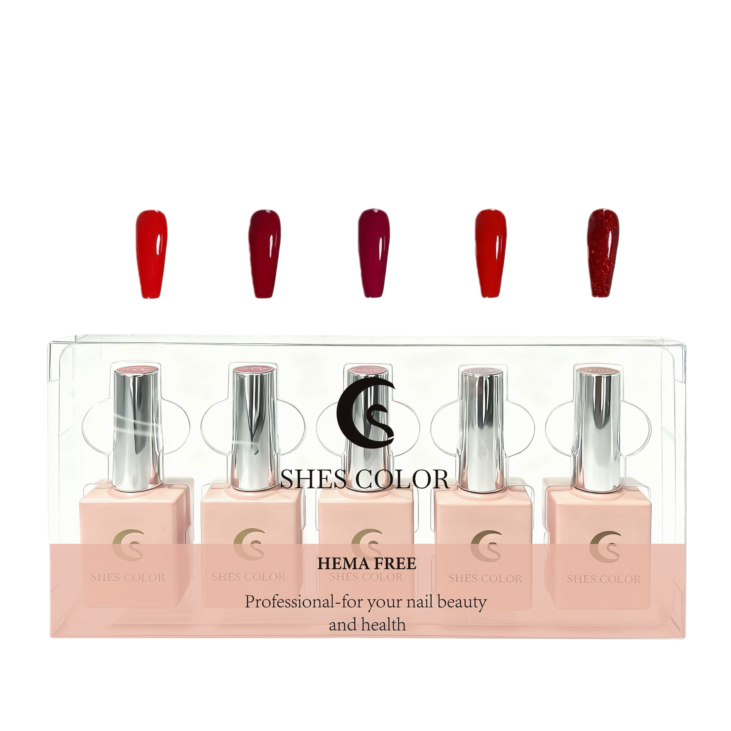 ShesColor 12 ML Gel Nail Polish Set 5 Pcs Nail Manicure Salon DIY