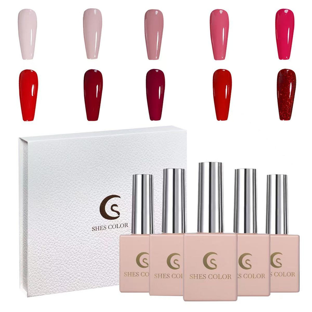 ShesColor 10 PCS Gel Nail Polish Set-10 Colors Gel Polish Kit