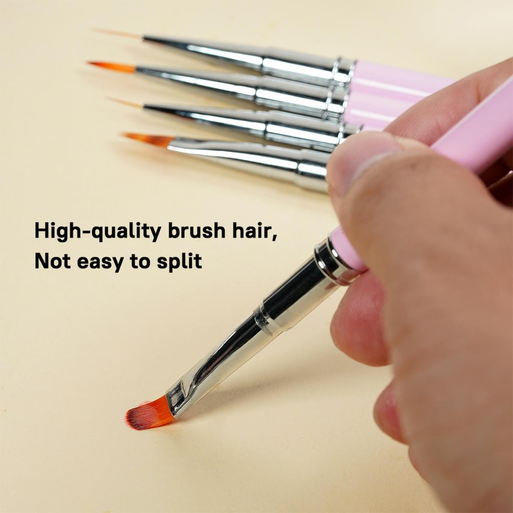 ShesColor 5pcs Nail Art Brushes Set, Nail Brush kit