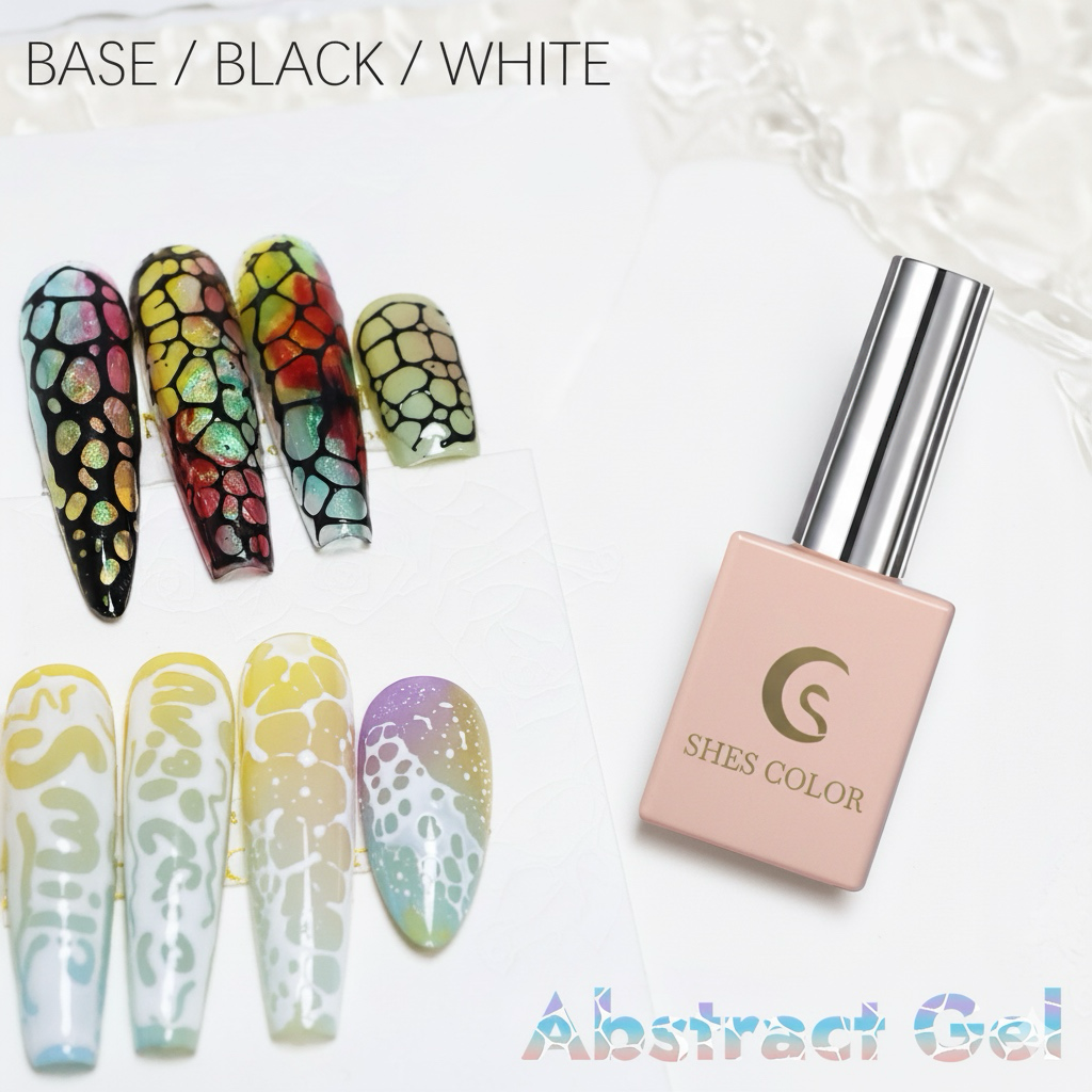 ShesColor Poke Gel Nail Polish Set with Professional Base Coat- Nail Art Painting Gel