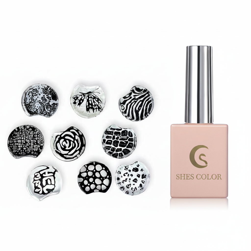 ShesColor Poke Gel Nail Polish Set with Professional Base Coat- Nail Art Painting Gel